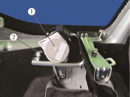 Демонтаж ремней безопасности задних, ВАЗ-2194