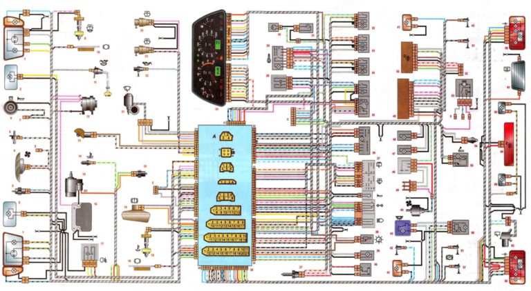 Как Устроена Бортовая Сеть На Автомобиле ВАЗ 2114