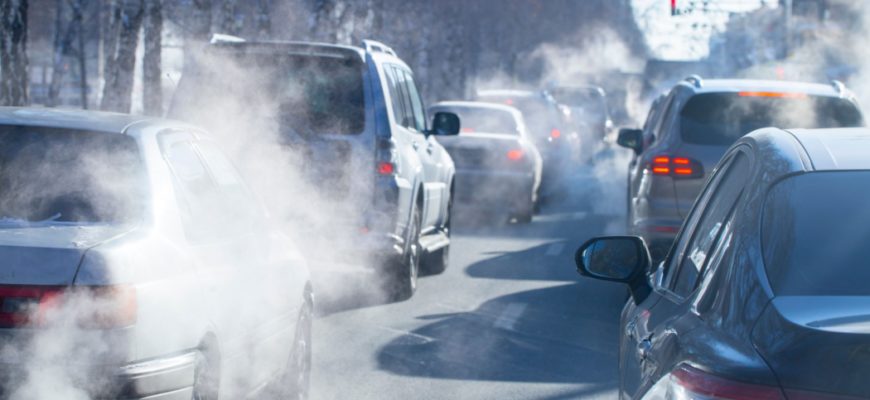 Загрязнение воздуха выхлопными газами автомобилей