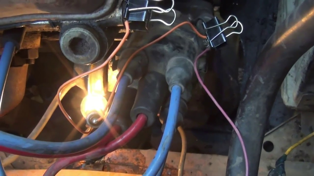 Как настроить зажигание на ВАЗ- 2109 с использованием лампочки?