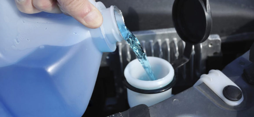 Жидкость для омывания стекол автомобиля