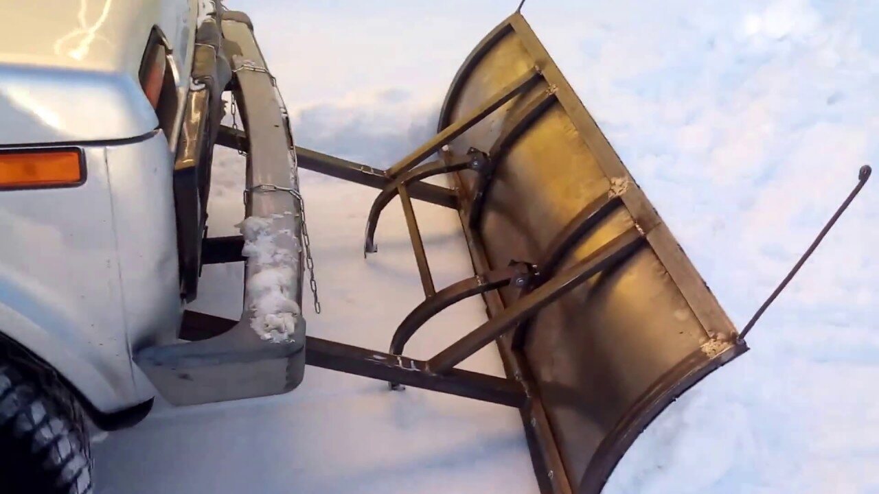 Лопата на Ниву для уборки снега — порядок установки отвала