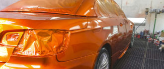Оранжевая краска для авто