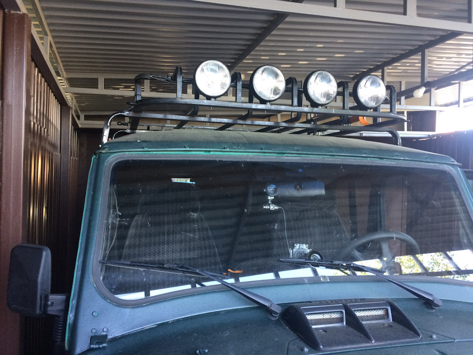 Как поставить свет на крышу УАЗ 469 своими руками?